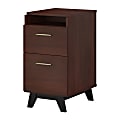 kathy ireland® Office by Bush Business Furniture Centura 16-1/2"D Vertical 3-Drawer File Cabinet, Century Walnut, Standard Delivery