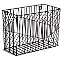 U Brands® Vena Desk Organization Collection Hanging File Basket, Medium Size, Black 1 thumbnail image