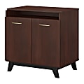 kathy ireland Office® by Bush Business Furniture Centura Small Storage Cabinet With Doors, Century Walnut, Standard Delivery 1 thumbnail image