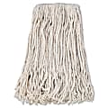 Boardwalk® Banded Cotton Mop Heads, #24, White, Pack Of 12
