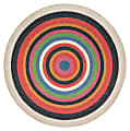Anji Mountain Dark Side Round Area Rug, 48", Multicolor