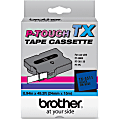 Brother Tape(s) - 1" - Direct Thermal - Black, Blue - 1 Each