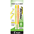 Pilot Precise Marklighter2 Dual Tip Highlighter And Creative Markers, Chisel/Extra Fine Tips, Assorted, Pack Of 2 Highlighters