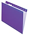 Pendaflex® Premium Reinforced Color Hanging Folders, Letter Size, Violet, Pack Of 25