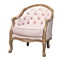 Baxton Studio 9492 Armchair, Light Pink