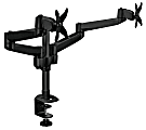 Mount-It MI-43116 Dual Adjustable Monitor Mount, 15"H x 24"W x 4"D, Silver 1 thumbnail image