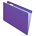 Pendaflex® Premium Reinforced Color Hanging Folders, Legal Size, Violet, Pack Of 25