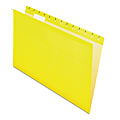 Pendaflex® Premium Reinforced Color Hanging Folders, Legal Size, Yellow, Pack Of 25