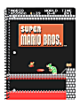 Innovative Designs Licensed Notebook, 11” x 8-1/2”, 1 Subject, Wide Ruled, 70 Sheets, Super Mario Brothers
