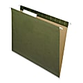 Pendaflex® Premium Reinforced Hanging Folders, No Tabs, Letter Size, Standard Green, Pack Of 25