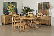 Coast to Coast Lancaster Wooden Round Dining Table, 30"H x 54"W x 54"D, Natural