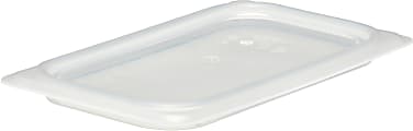 Cambro Translucent GN 1/4 Seal Covers For Food Pans, 3/4"H x 10-3/8"W x 6-5/16"D, Pack Of 6 Covers