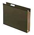 Pendaflex® Premium Reinforced Extra-Capacity Hanging File Folders, 2" Expansion, Letter Size, Green, Pack Of 25 Folders