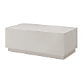 Eurostyle Tresero Coffee Table, 18”H x 47”W x 23-1/2”D, High Gloss Warm Gray 1 thumbnail image
