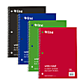 C-Line Wide Rule Spiral Notebooks, 9” x 11”, 3 Subject, 120 Sheets, Assorted Colors, Pack Of 12 Notebooks 1 thumbnail image