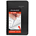 2025 AT-A-GLANCE® DayMinder® Weekly Appointment Book Planner, 3-1/2" x 6", Black, January 2025 To December 2025, G25000