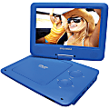Sylvania SDVD9020B Portable DVD Player - 9" Display - 640 x 234 - Blue - DVD+RW, DVD-RW, CD-RW - JPEG - DVD Video, Video CD, MPEG-4 - 16:9 - CD-DA, MP3, WMA - 1 x Headphone Port(s) - USB - Lithium Polymer (Li-Polymer) - 5 Hour 1 thumbnail image