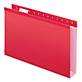 Oxford® Extra-Capacity Box-Bottom Hanging Folders, Legal Size, Red, Box Of 25
