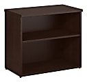 Bush Business Furniture 400 Series 2-Shelf Bookcase, Mocha Cherry, Standard Delivery