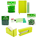 JAM Paper® Complete 9-Piece Desk Kit, Green