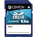 Centon Essential - Flash memory card - 8 GB - Class 4 - SDHC - blue