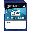Centon Essential - Flash memory card - 8 GB - Class 4 - SDHC - blue 1 thumbnail image