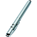 QVS 1-LED Flash Light / Red Laser Pointer Combo, Silver - Rubber - Silver 1 thumbnail image