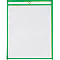 Partners Brand Job Ticket Holders, 9" x 12", Neon Green, Pack Of 15 1 thumbnail image