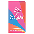 Brown Trout 2-Year Large Print Monthly Pocket Planner, 3-1/2” x 6-1/2”, Big and Bright, January 2024 To December 2025