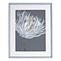 Lorell® White Flower Design Framed Abstract Art, 27-1/2" x 35-1/2", Design I