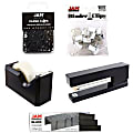 JAM Paper® 5-Piece Office Starter Kit, Black