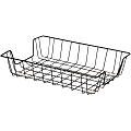 Lorell Wire Letter Tray - 1 Compartment(s) - 3" Height x 10" Width x 14" Depth x 14" Length - Black - Metal, Wire - 1 Each
