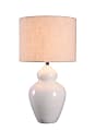 Kenroy Home Magnolia Table Lamp, 27-1/2"H, Tan Shade/White Base 1 thumbnail image