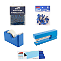 JAM Paper® 5-Piece Office Starter Kit, Blue