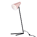 Southern Enterprises Andrews LED Table Lamp, 25"H, Copper Shade/Matte Black Base 