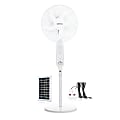 airbro™ ChargeFlow 16-In. 3-Speed Portable Rechargeable Oscillating Stand Fan with Power Bank, 1,200 CFM, 5 Blades, LED, Solar Charging & Remote 1 thumbnail image
