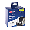 Avery® Direct Thermal Roll Labels, 4183, Rectangle, 1-1/8" x 3-1/2", White, 350 Multipurpose Labels Per Roll, 2 Rolls