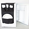 DormCo Cookin Caddy® Over-The-Fridge Storage Organizer, 36"H x 12"W x 2"D, Black 1 thumbnail image