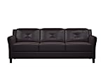 Lifestyle Solutions Hanson Faux Leather Sofa, Java