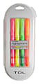 TUL® Highlighters, Chisel Tip, Assorted Barrel Colors, Assorted Ink Colors, Pack Of 4 Highlighters