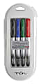 TUL® Permanent Markers, Fine Point, Silver Barrel, Assorted Ink Colors, Pack Of 4 Markers 1 thumbnail image