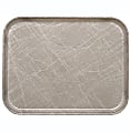 Cambro Camtray Rectangular Serving Trays, 15" x 20-1/4", Gray Abstract, Pack Of 12 Trays