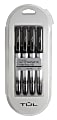 TUL® Permanent Markers, Fine Point, Silver Barrel, Black Ink, Pack Of 4 Markers 1 thumbnail image