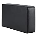 Lorell® Contemporary Sofa Seat Cushioned Armrest, 13-3/8"H x 4-3/4"W x 25-1/2"D, Black 1 thumbnail image