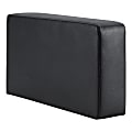 Lorell® Contemporary Sofa Seat Cushioned Armrest, 13-3/8"H x 4-3/4"W x 25-1/2"D, Black