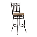 Linon Clay Bar Stool, Brown/Brown 1 thumbnail image