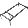Lorell Contemporary ReceptionCollection Adjustable Metal Base, 9.8"H x 47.9"W x 22.9"D, Material: Metal, Gray 1 thumbnail image