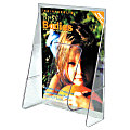 Deflecto Stand-Tall® Wall Mount Leaflet Size Literature Display, 11 3/4"H x 9 1/8"W x 2 3/4"D, Clear