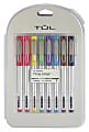 TUL® Fine Liner Felt-Tip Pens, Ultra-Fine, 0.4 mm, Silver Barrel, Assorted Ink Colors, Pack Of 8 Pens