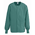 Medline ComfortEase™ Unisex Warm-Up Scrub Jacket, 2X, Evergreen 1 thumbnail image